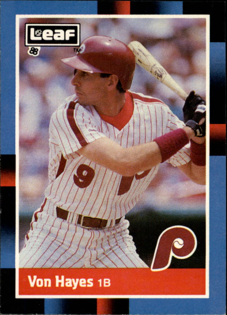 1988 Leaf/Donruss Baseball Cards       197     Von Hayes